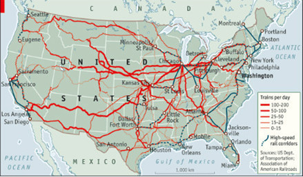 美国铁路网