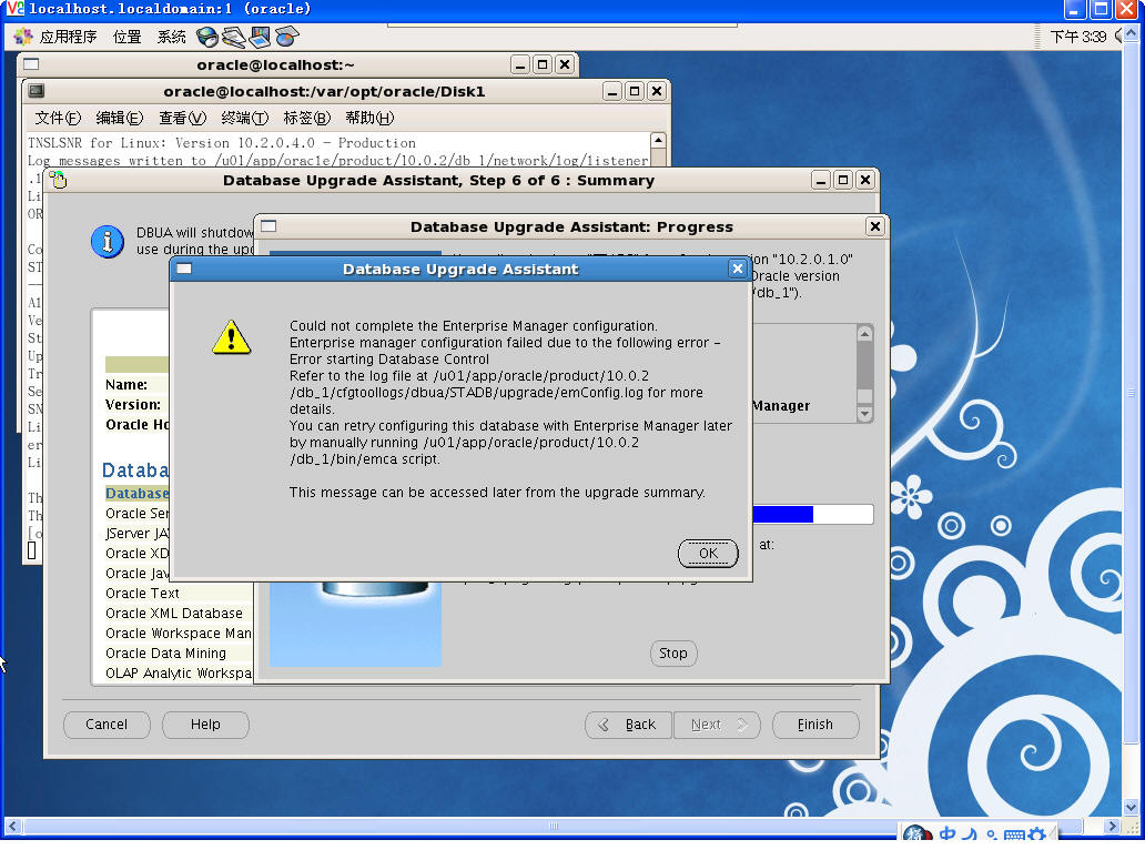 oracle 10.2.01升级到 10.2.04后 Could not com